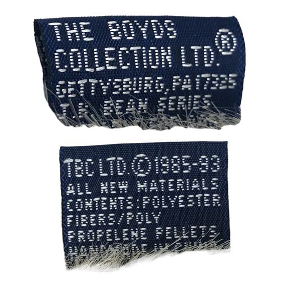 The Boyds Collection 1993 Bear Stuffed Animal *w/ Tags* - Picture 4 of 7